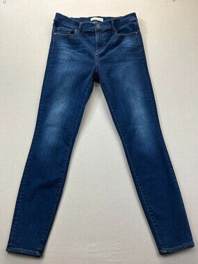 Ann Taylor Loft Legging Jeans Womens Size 30/10 Dark Blue Denim Skinny Stretch